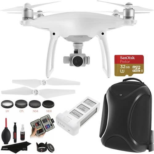 DJI Phantom 4 Quadcopter with Extra Propellers_ Battery___